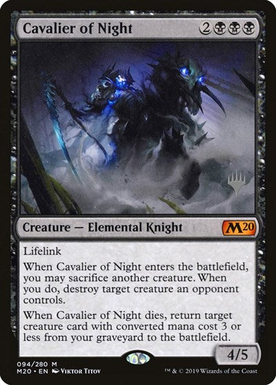 Cavalier of Night (Promo Pack: Core Set 2020) Near Mint Foil