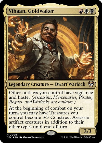 Vihaan, Goldwaker (Commander: Outlaws of Thunder Junction) Near Mint Foil