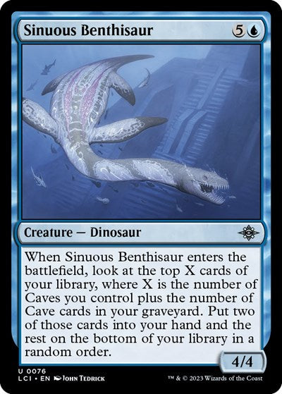Sinuous Benthisaur (The Lost Caverns of Ixalan) Light Play