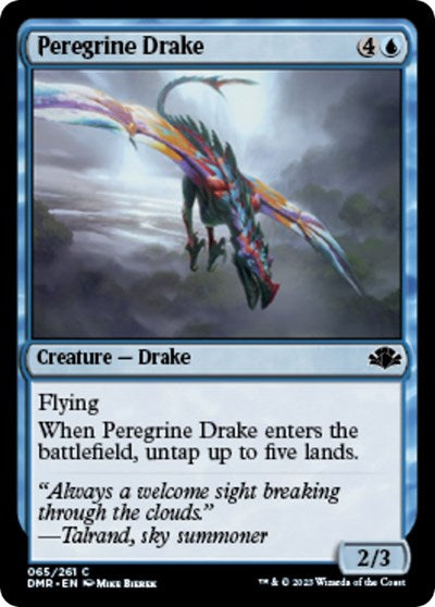 Peregrine Drake (Dominaria Remastered) Medium Play Foil
