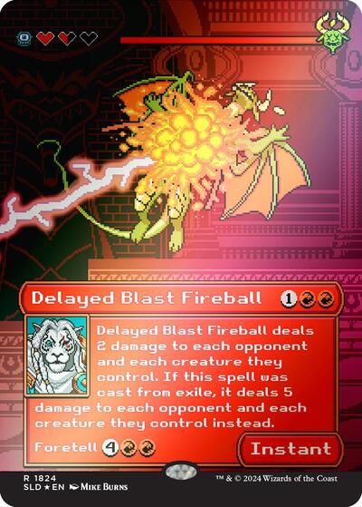 Delayed Blast Fireball (Rainbow Foil) (Secret Lair) Damaged / Poor Foil