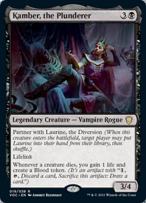 Kamber, the Plunderer (Commander 2021 Crimson Vow) Light Play