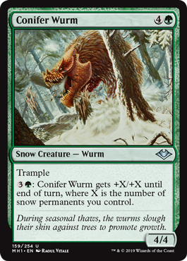 Conifer Wurm (Modern Horizons) Light Play