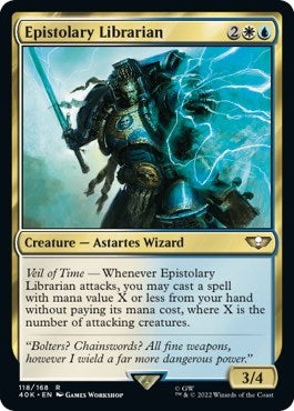 Epistolary Librarian (Surge Foil) (Universes Beyond: Warhammer 40K) Near Mint Foil