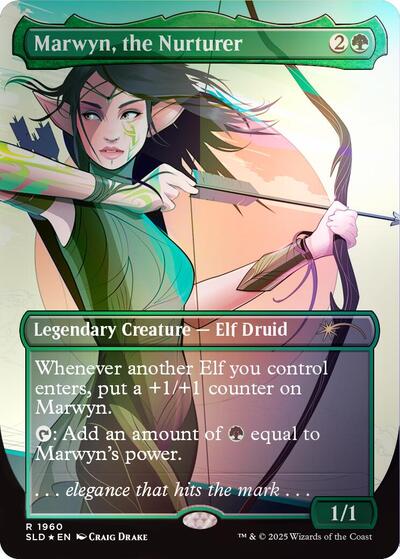 Marwyn, the Nurturer (Secret Lair) Light Play Foil