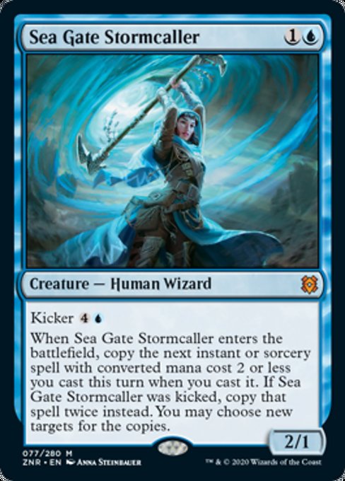 Sea Gate Stormcaller (Zendikar Rising) Medium Play Foil
