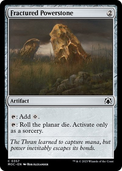 Fractured Powerstone (Commander: March of the Machine) Light Play