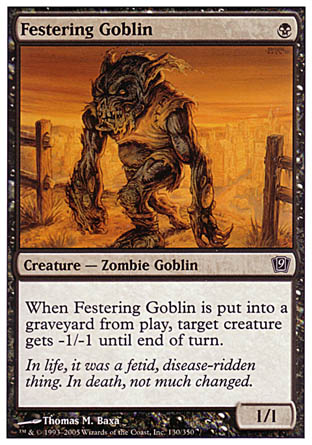 Festering Goblin (9th Edition) Medium Play