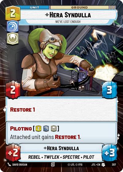 Hera Syndulla We've Lost Enough (Hyperspace) (Jump to Lightspeed) Near Mint