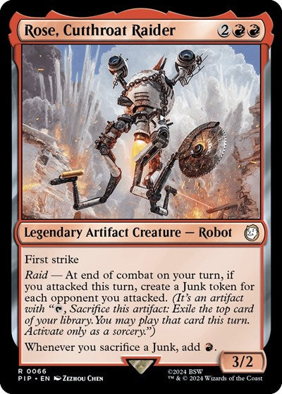 Rose, Cutthroat Raider (Universes Beyond: Fallout) Light Play Foil