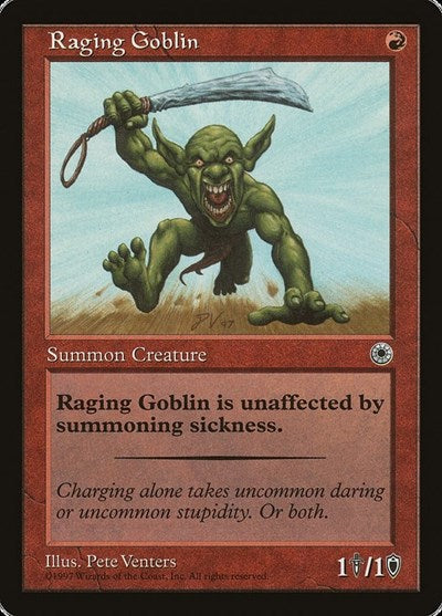Raging Goblin (2) (Portal) Light Play