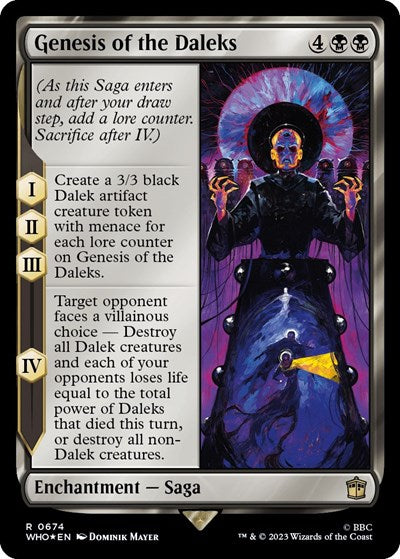 Genesis of the Daleks (Surge Foil) (Universes Beyond: Doctor Who) Light Play Foil
