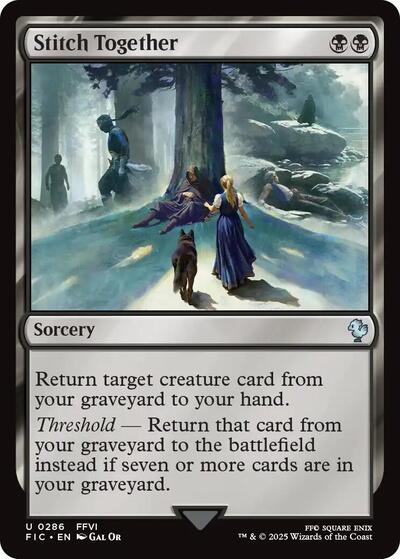 Stitch Together (Surge Foil) (Commander: FINAL FANTASY) Light Play Foil