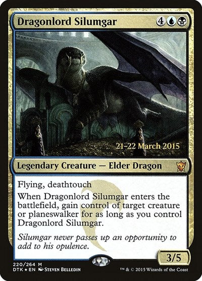 Dragonlord Silumgar (Promos: Prerelease Cards) Light Play Foil