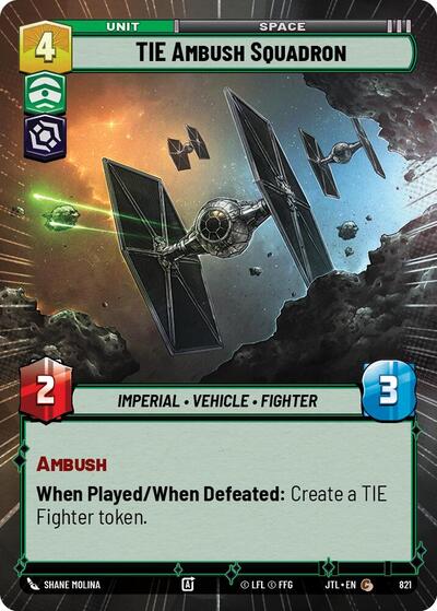 TIE Ambush Squadron (Hyperspace Foil) (Jump to Lightspeed) Near Mint Foil