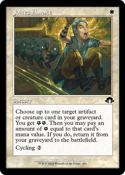 Jolted Awake (Retro Frame) (Modern Horizons 3) Light Play Foil