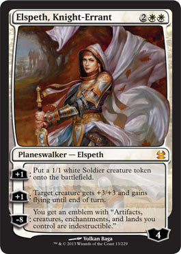 Elspeth, Knight-Errant (Modern Masters) Light Play Foil