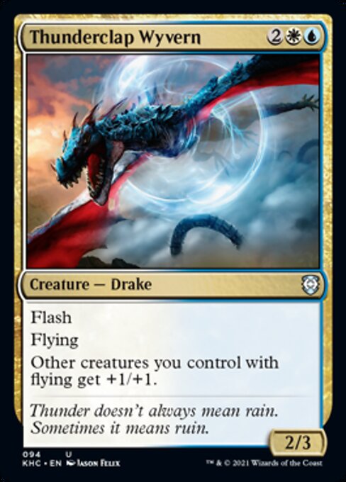 Thunderclap Wyvern (Commander 2021 Kaldheim) Light Play