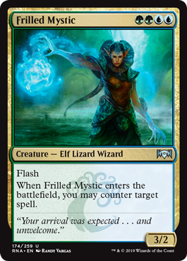 Frilled Mystic (Ravnica Allegiance) Medium Play Foil