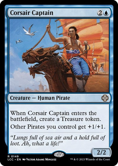 Corsair Captain (Commander: The Lost Caverns of Ixalan) Light Play