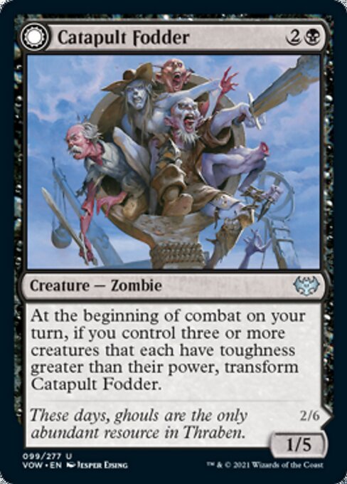 Catapult Fodder / Catapult Captain (Innistrad: Crimson Vow) Light Play Foil