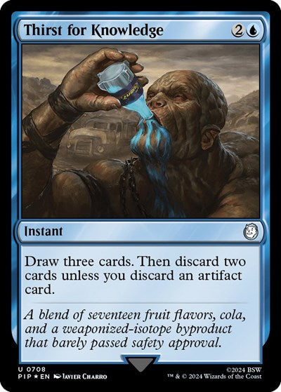Thirst for Knowledge (Surge Foil) (Universes Beyond: Fallout) Light Play Foil