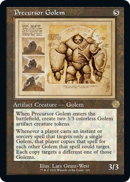 Precursor Golem (Schematic) (The Brothers' War: Retro Frame Artifacts) Light Play Foil