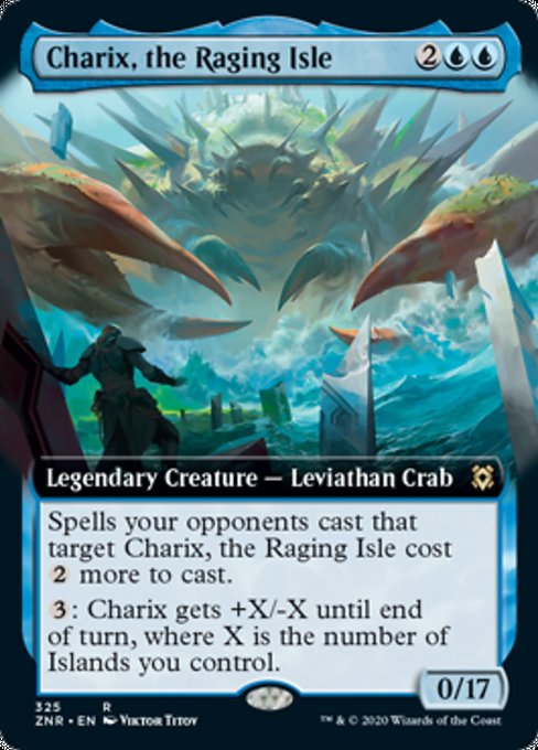 Charix, the Raging Isle (Extended Art) (Zendikar Rising) Near Mint Foil