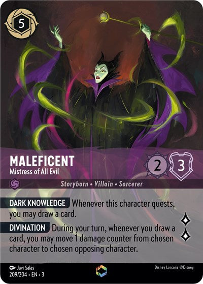 Maleficent - Mistress of All Evil (Alternate Art) (Into the Inklands) Near Mint Holofoil