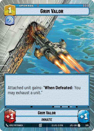 Grim Valor (Hyperspace) (Jump to Lightspeed) Near Mint