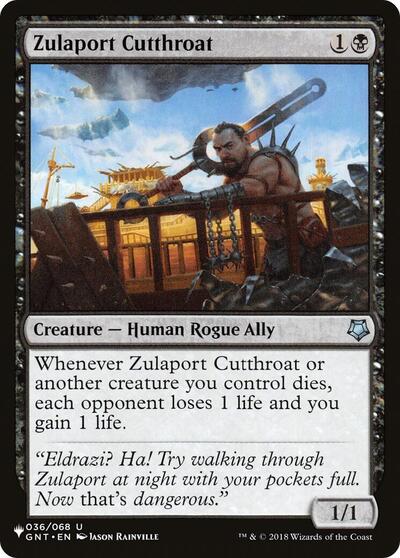 Zulaport Cutthroat (The List) Near Mint