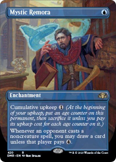 Mystic Remora (Borderless) (Dominaria Remastered) Near Mint
