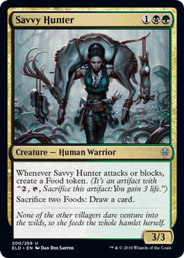 Savvy Hunter (Throne of Eldraine) Medium Play Foil