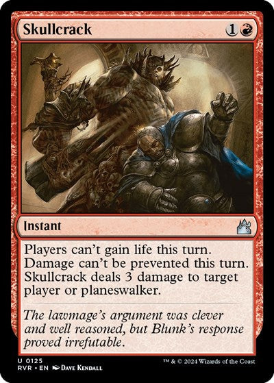 Skullcrack (Ravnica Remastered) Light Play Foil