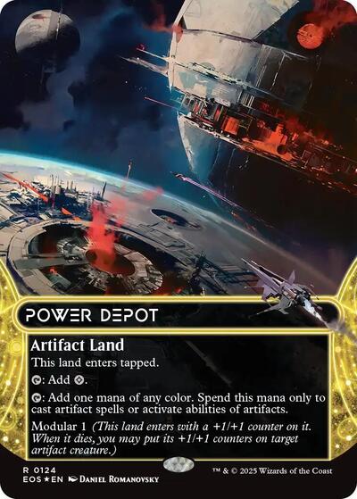 Power Depot (0124) (Borderless) (Galaxy Foil) (Stellar Sights) Near Mint Foil