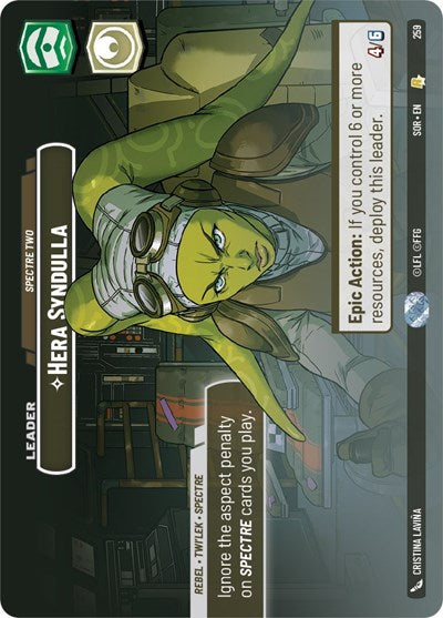 Hera Syndulla Spectre Two (Showcase) (Spark of Rebellion) Near Mint Foil