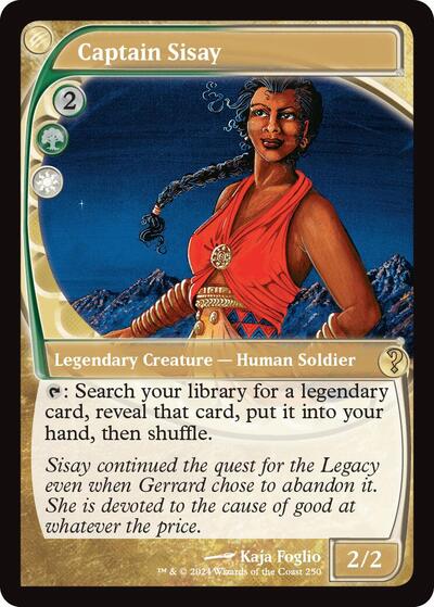 Captain Sisay (Future Sight) (Mystery Booster 2) Light Play Foil
