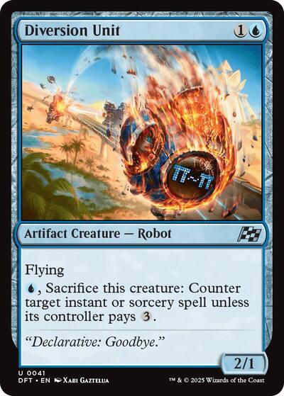 Diversion Unit (Aetherdrift) Light Play Foil
