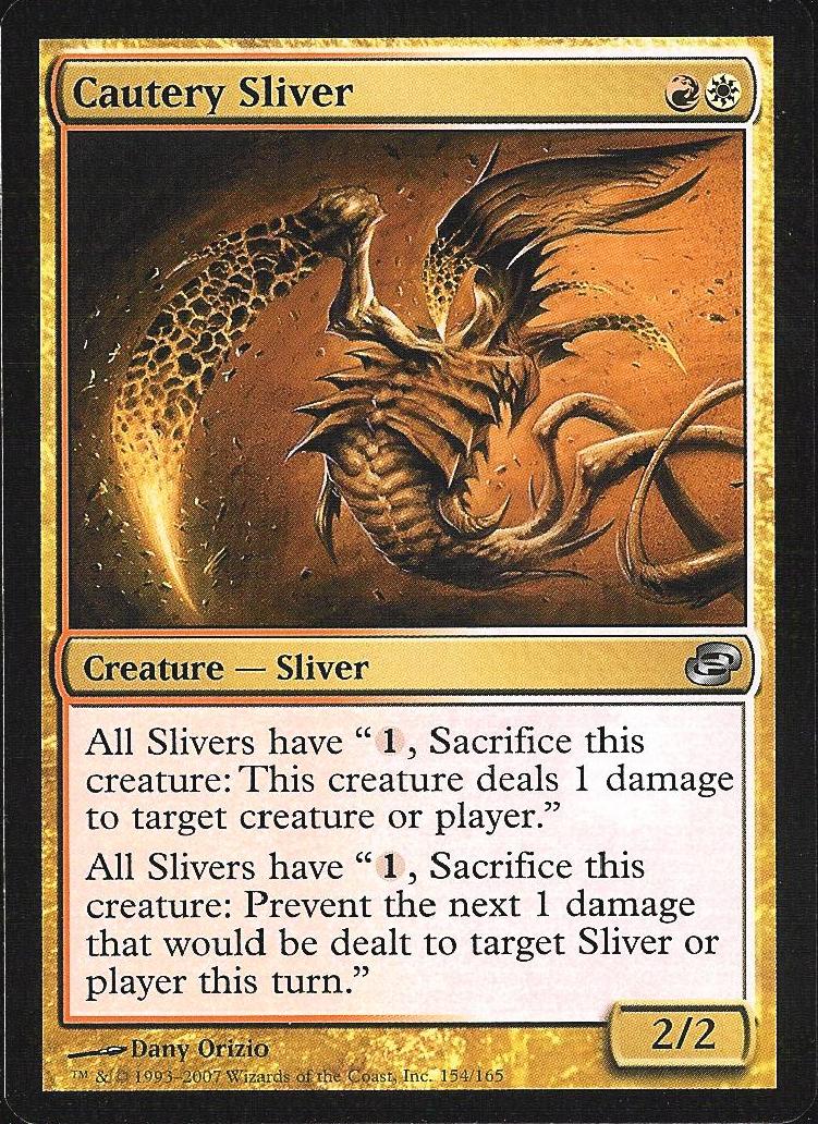 Cautery Sliver (Planar Chaos) Light Play