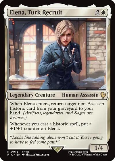 Elena, Turk Recruit (Commander: FINAL FANTASY) Light Play