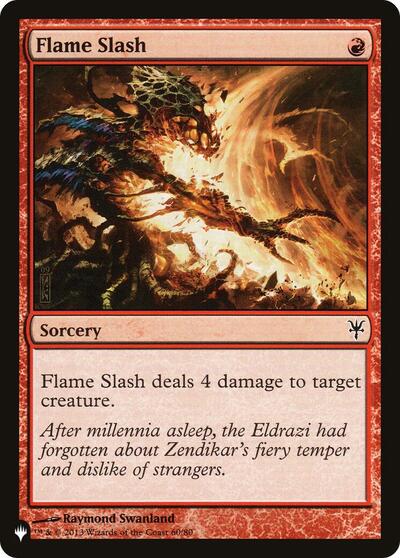 Flame Slash (The List) Near Mint