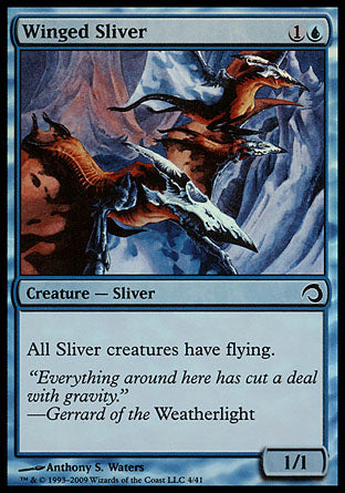 Winged Sliver (Premium Deck Series: Slivers) Heavy Play Foil