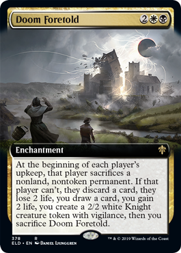 Doom Foretold (Extended Art) (Throne of Eldraine) Near Mint Foil