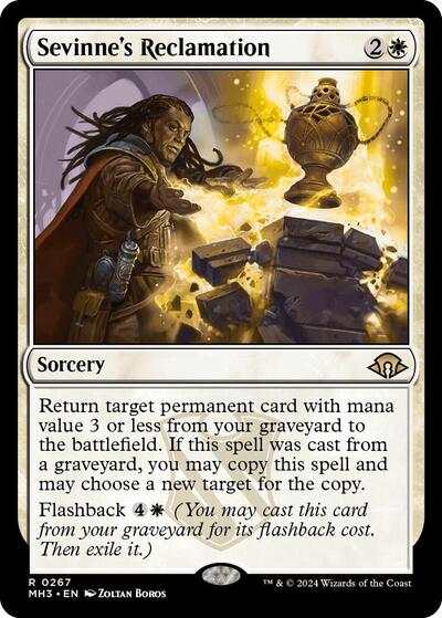 Sevinne's Reclamation (Modern Horizons 3) Light Play Foil