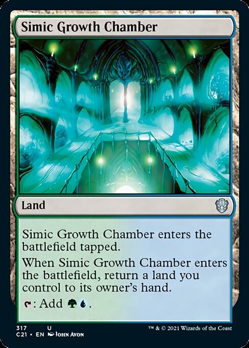 Simic Growth Chamber (Commander 2021 Strixhaven) Light Play