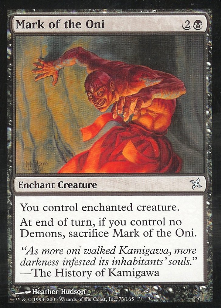 Mark of the Oni (Betrayers of Kamigawa) Near Mint Foil