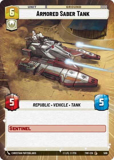 Armored Saber Tank (Hyperspace) (Twilight of the Republic) Near Mint Foil