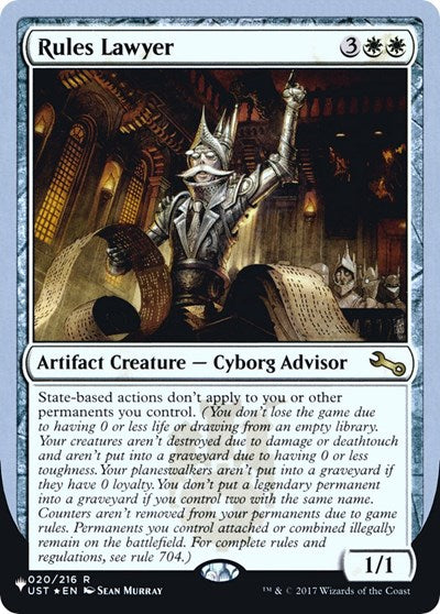 Rules Lawyer (The List) Light Play Foil