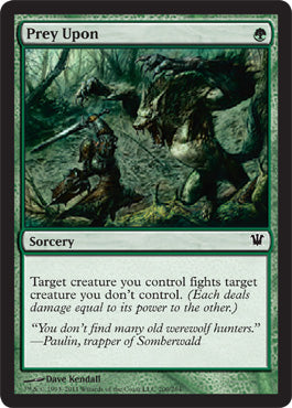 Prey Upon (Innistrad) Light Play Foil
