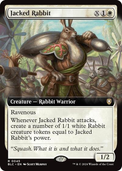 Jacked Rabbit (Extended Art) (Commander: Bloomburrow) Near Mint